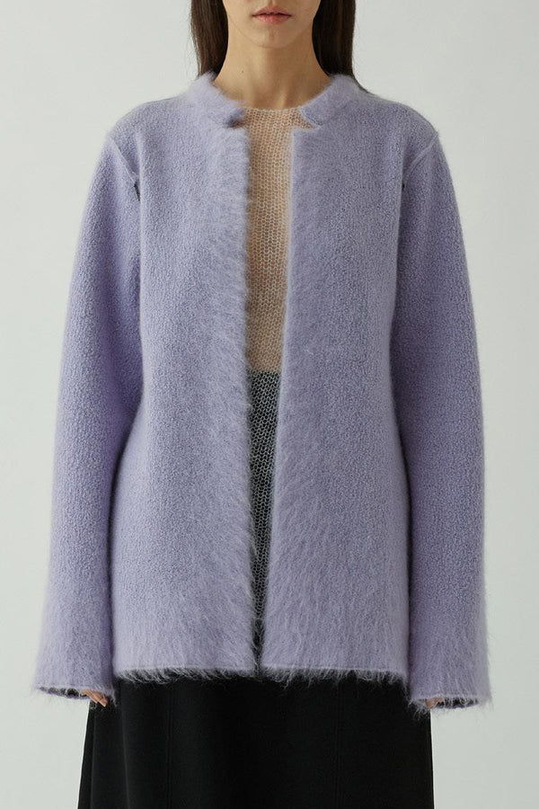 SWAYING/KNIT Mohair Suit SW22AW1T92 Purple/Black